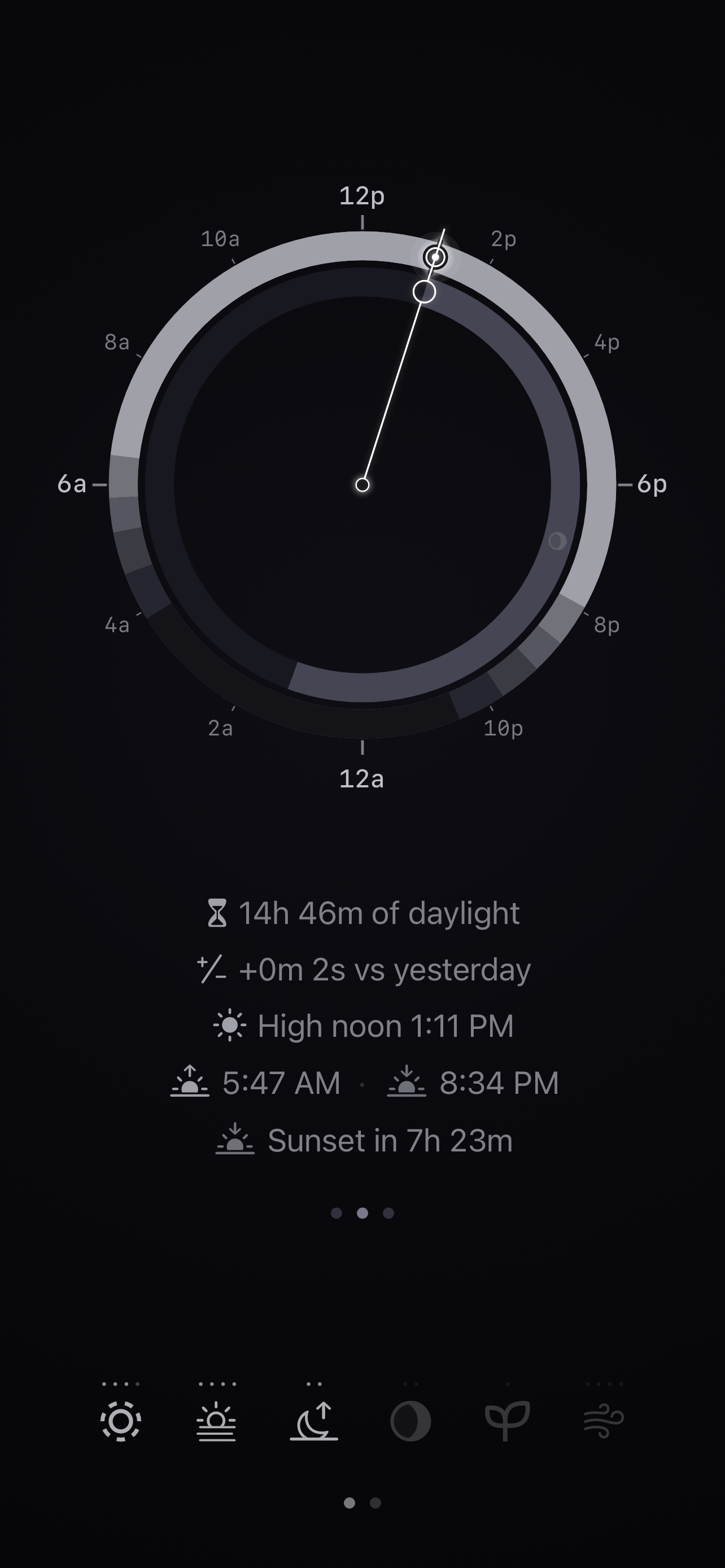 Sloww: Sun & Moon Phase Clock screenshot 3