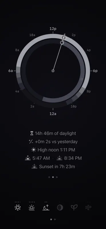 Sloww: Sun & Moon Phase Clock screenshot 3 of 9