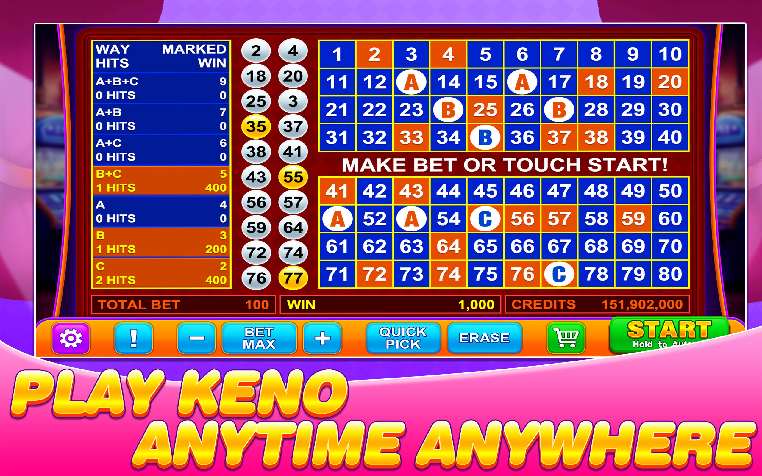 Keno Dino: Casino 4 Multi Card