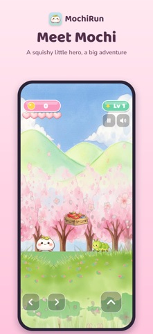 Mochi Run: Kawaii Jump Game iPhone screenshot