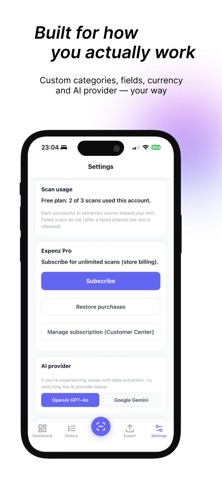 Expenz: AI Receipt Scanner screenshot