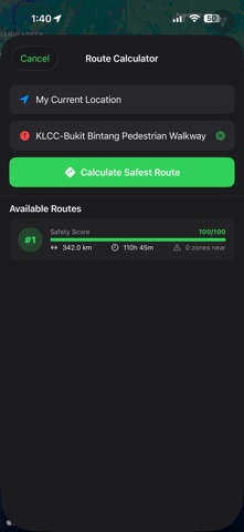 EGK SafeRoute Wartime screenshot