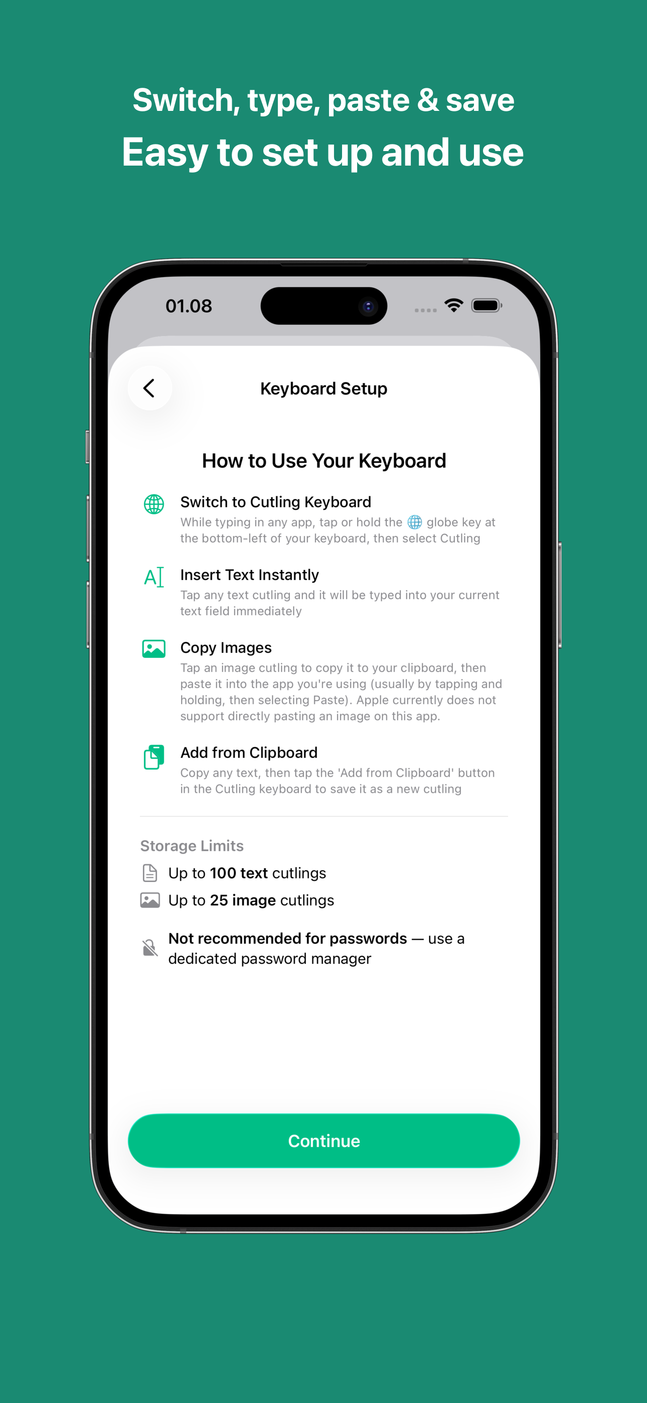 Cutling - Clipboard Keyboard screenshot 4