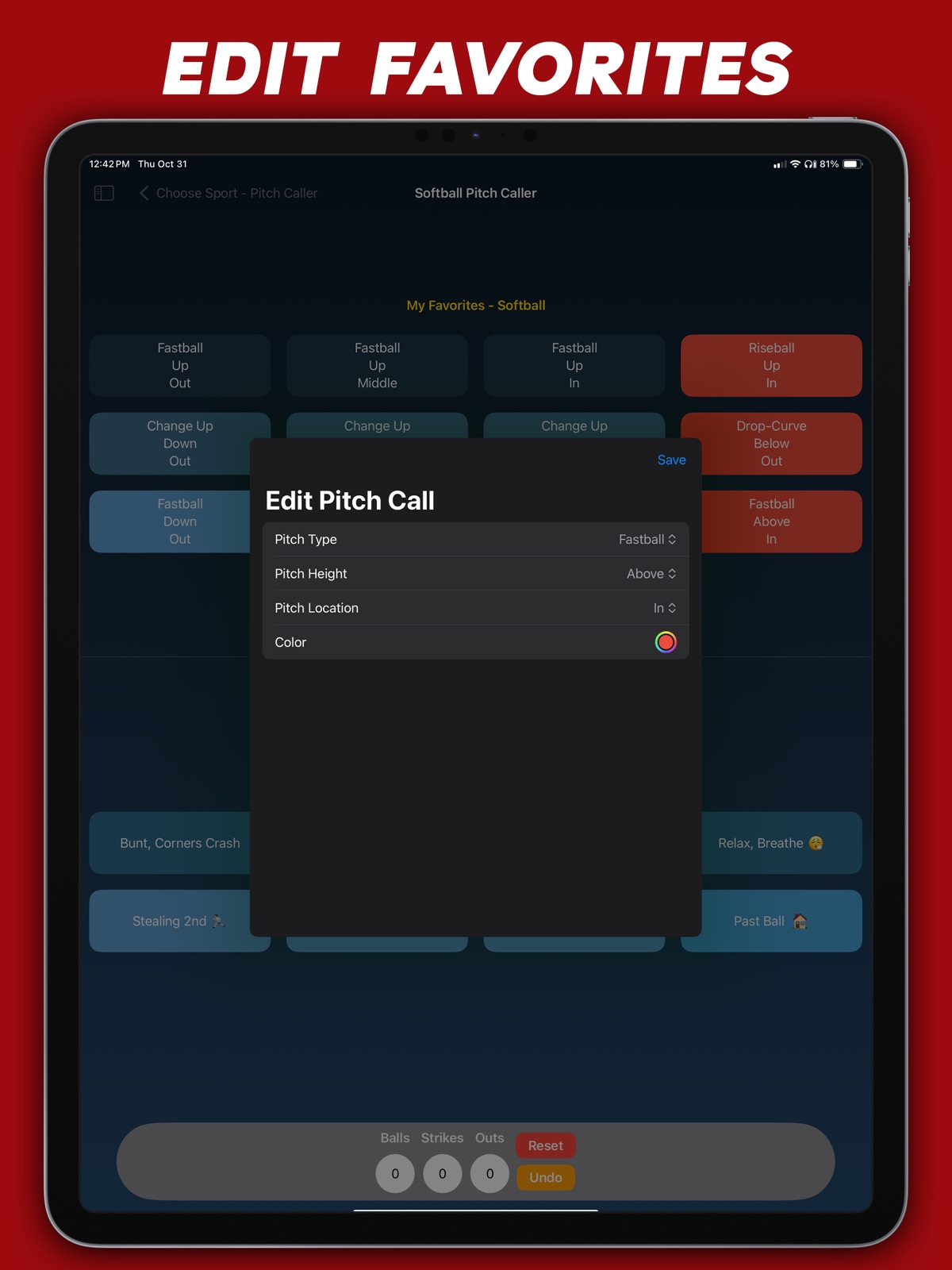 Pitch Call Pro ipad screenshot 4