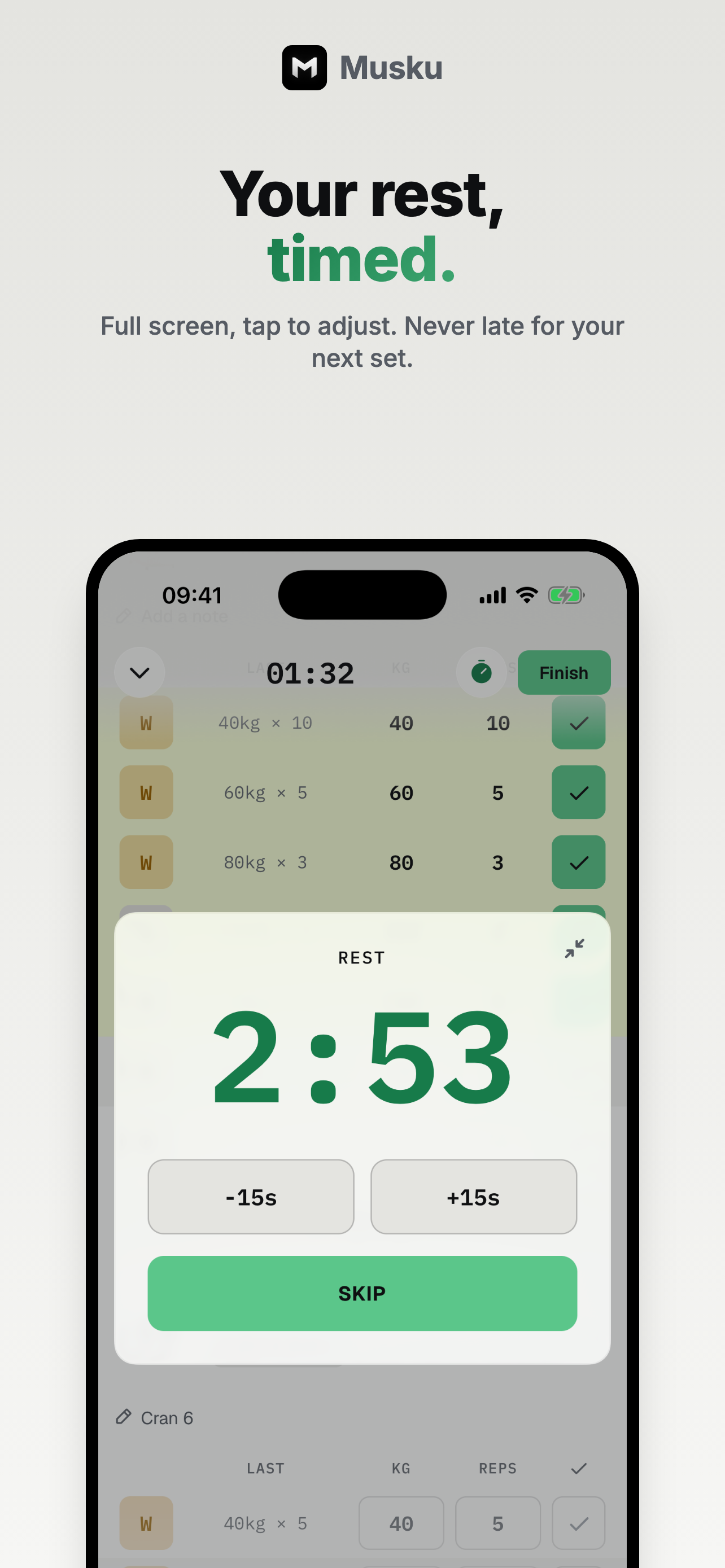Musku - Workout Tracker screenshot 3