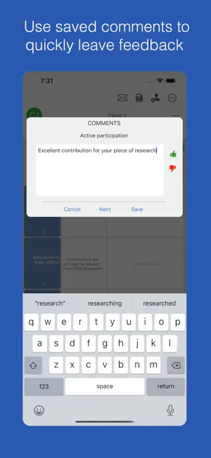 Rubric Scorer (cloud) screenshot 2