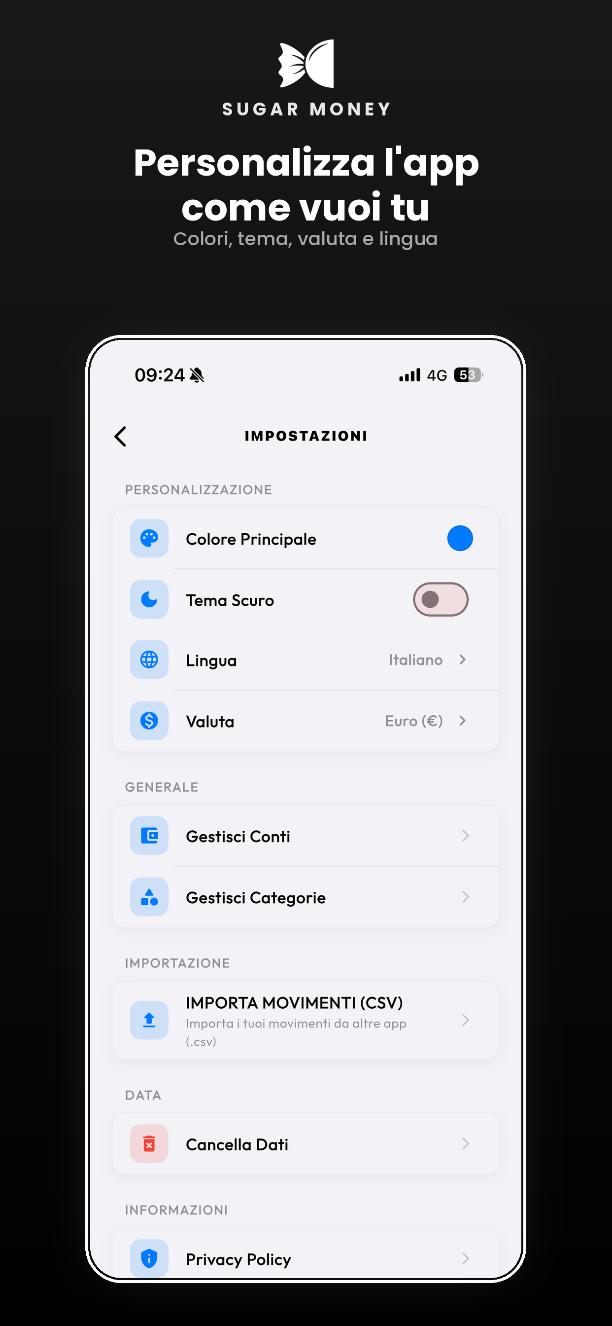 Sugar Money: Gestione Spese screenshot 7