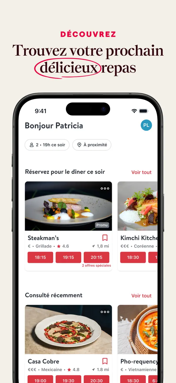 Screenshot #2 pour OpenTable