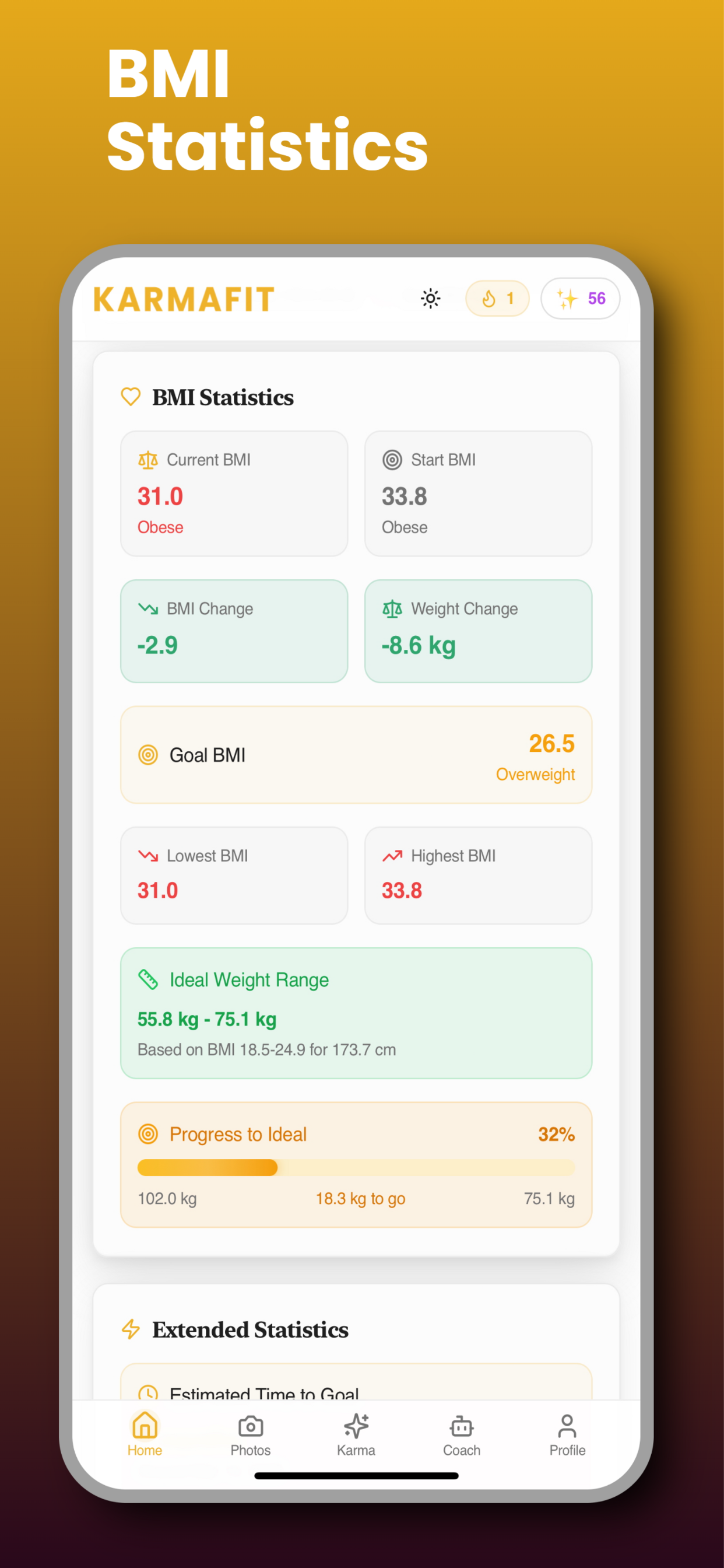 Karmafit: Weight & BMI Tracker screenshot 5
