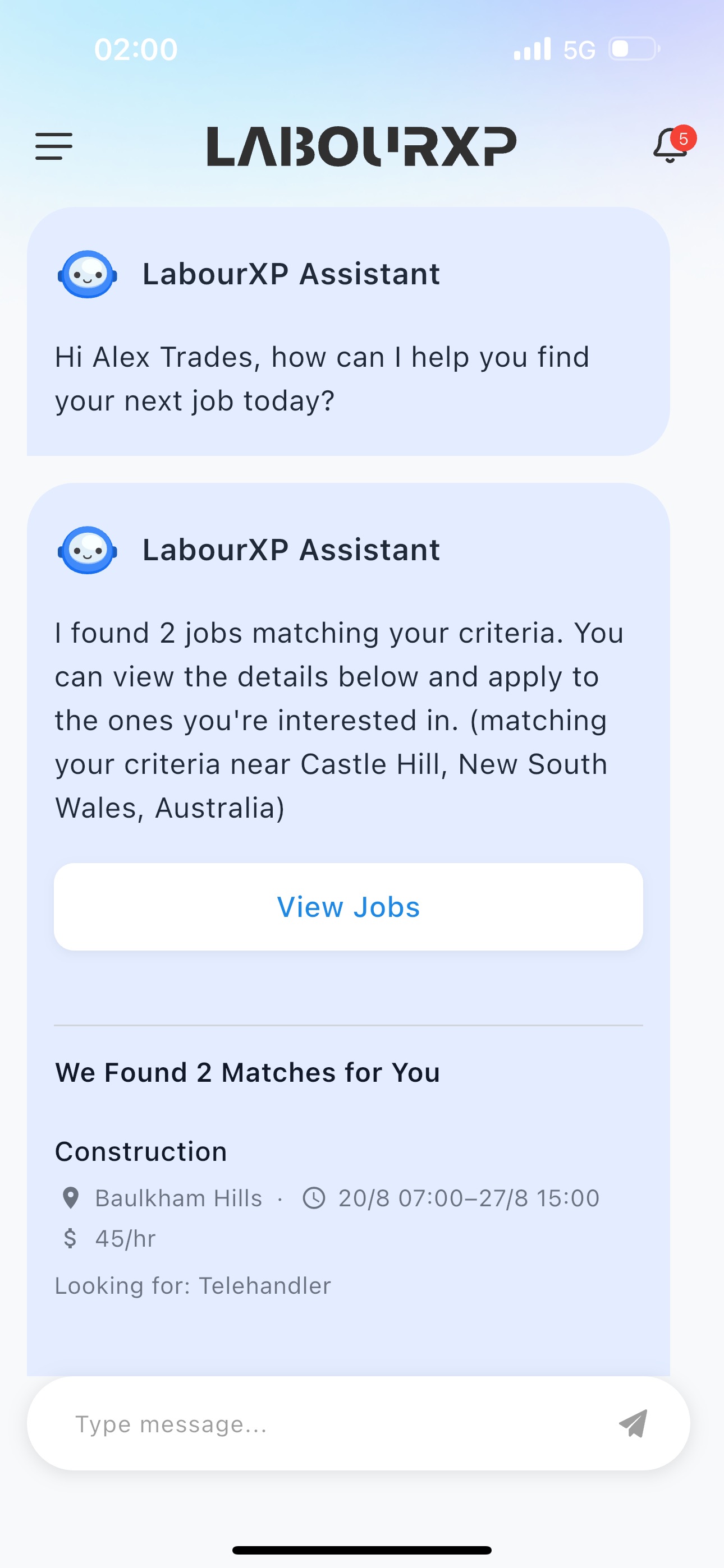 Screenshot 1 of LabourXP