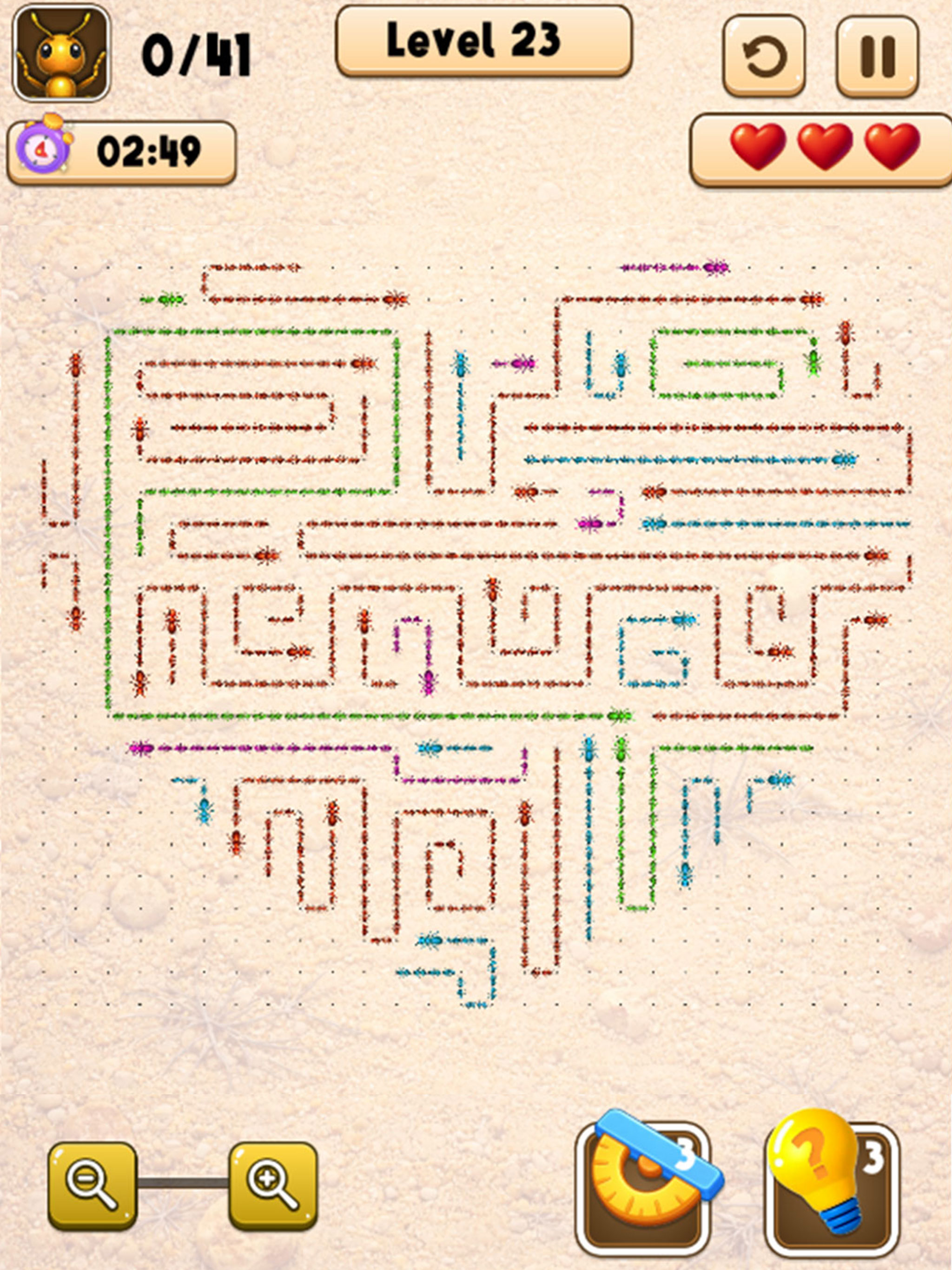 Ant Escaped Logic Puzzle Game