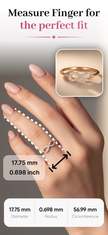 Measure Ring & Finger Size iPhone screenshot