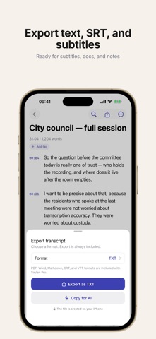 Saylen: Transcribe Audio Screenshot 4 of 8