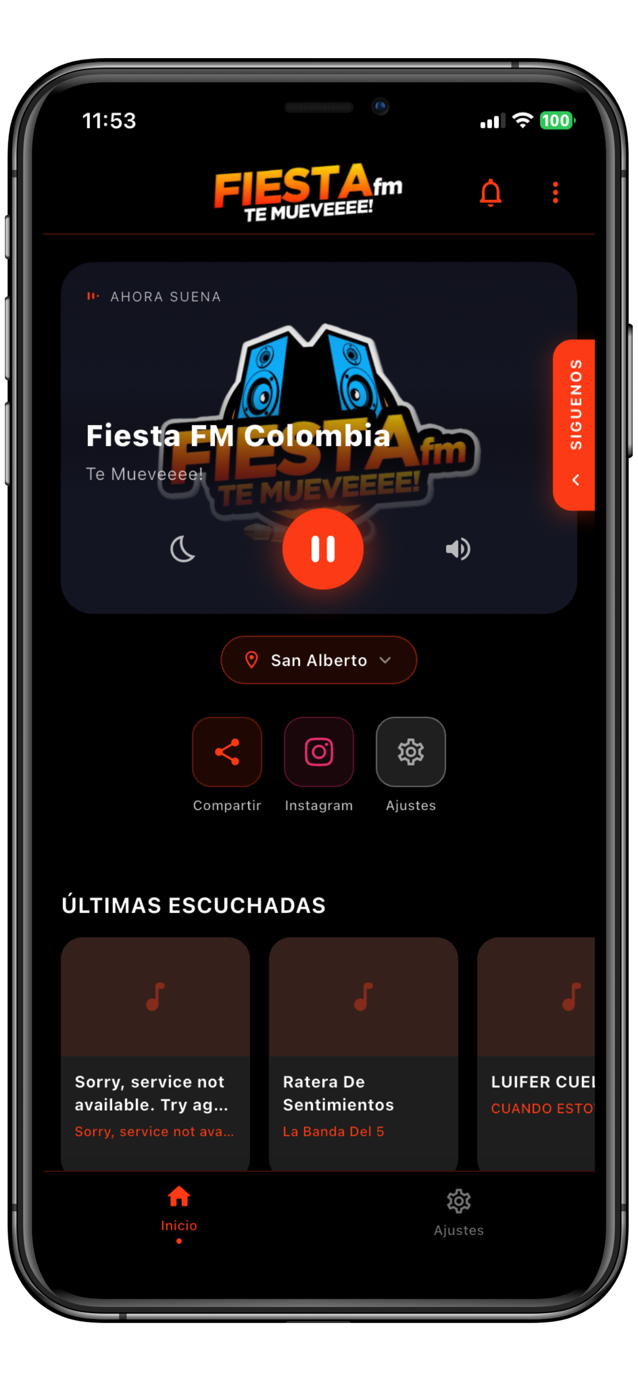 Fiesta FM Colombia screenshot 3