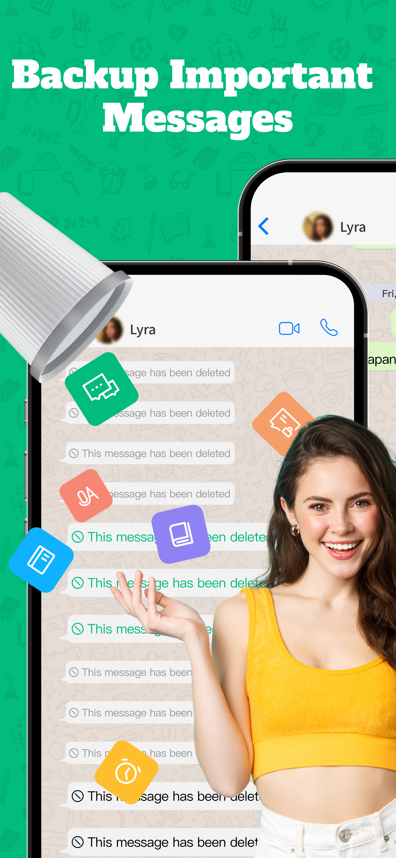 WasBack：Deleted Massage Backup