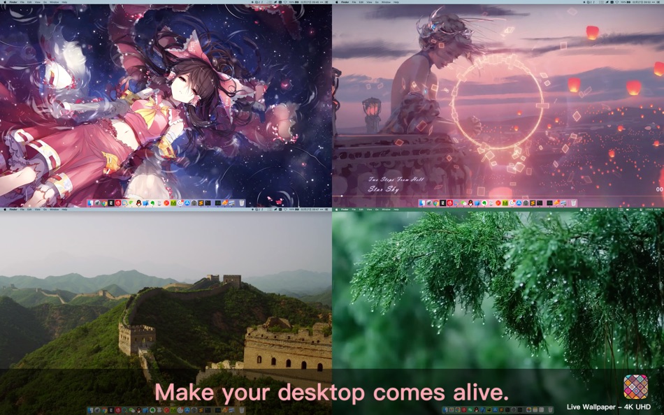 #1. Live Wallpaper - 4K UHD (macOS) 由: 豪 文