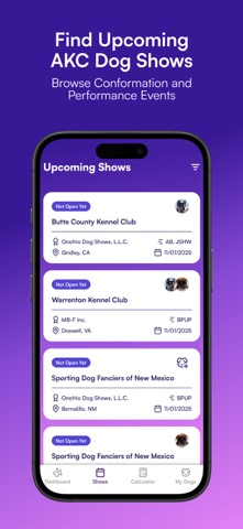 ShowPoints | Dog Show Planner Screenshot 1 of 6