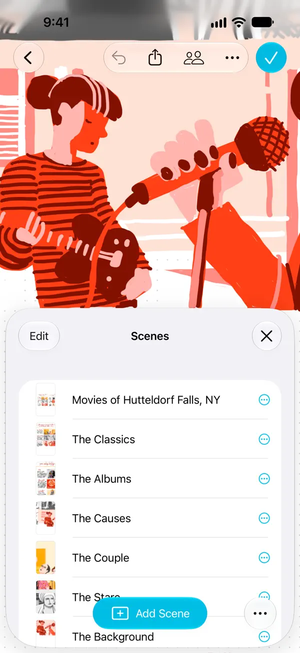 Freeform iPhone App Screenshot 7 – Produktivität