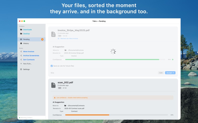 Tidro screenshot