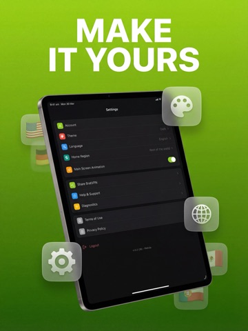 BratVPN iPad screenshot