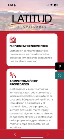 Latitud Propiedades screenshot