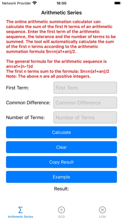 ArithmeticSeriesTools