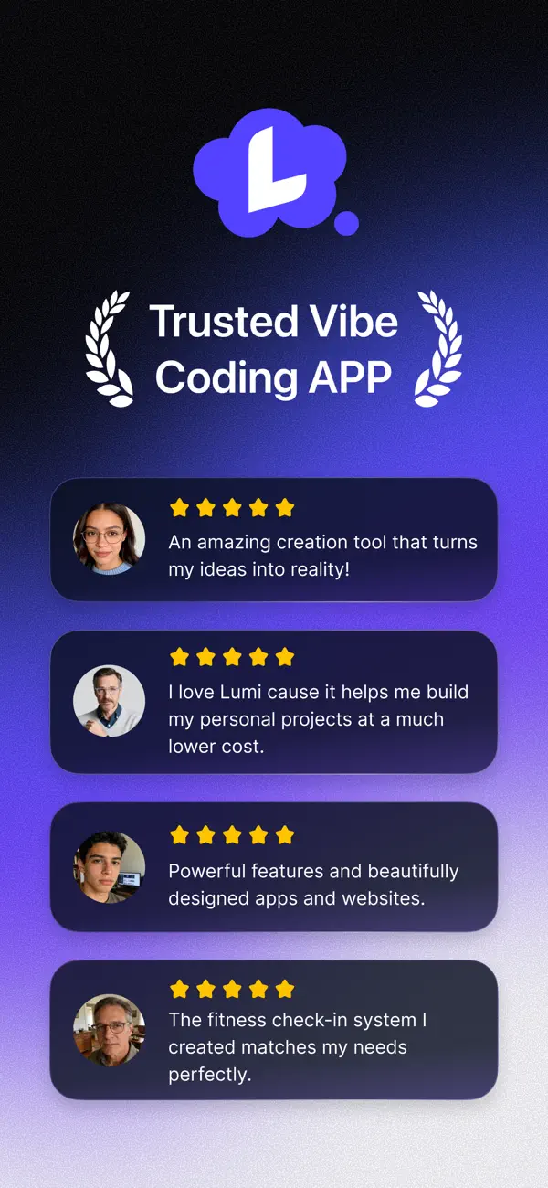 #1. Lumi: vibe coding app (iOS) Ved: Lumi.new