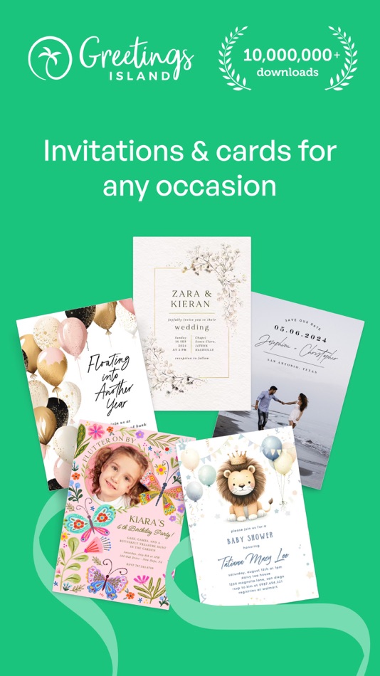 #1. Invitation Maker: Cards & RSVP (iOS) Podle: Greetings Island