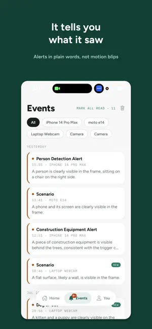 AI Vision Monitor: Smart Cam screenshot 1