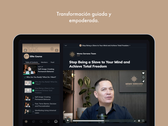 Memo Serrano: Mindset & Wealth iPad screenshot 4 - Business app