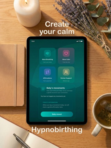 HypnoBirthing+ iPad screenshot