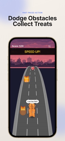 Stray Cat Runner: meme cats Screenshot 2 of 2