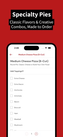DeMarco's Route 5 Pizza iPhone screenshot