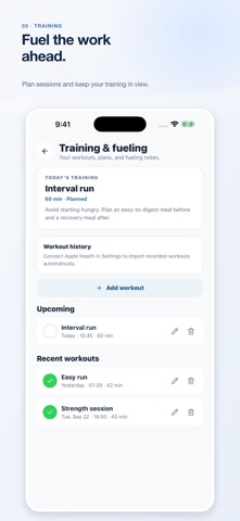 Intake: Nutrition & Training Screenshot 5 of 6