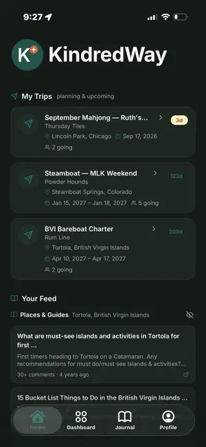 KindredWay: Group Trip Planner screenshot 4