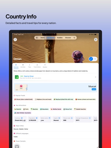 Travu: Travel Map & Tracker iPad screenshot
