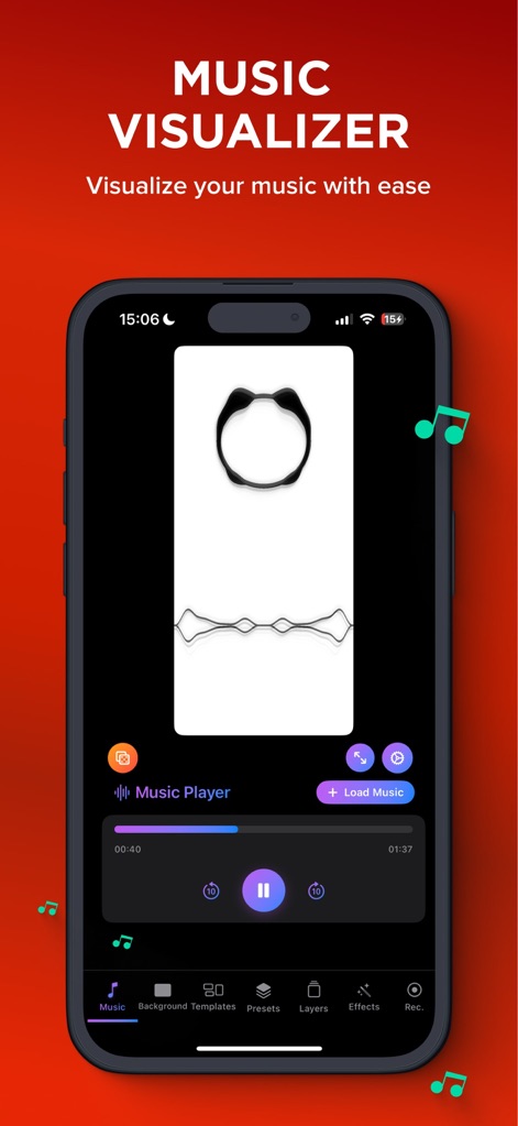 Music Visualizer - Spectrum FX - Music App | MWM