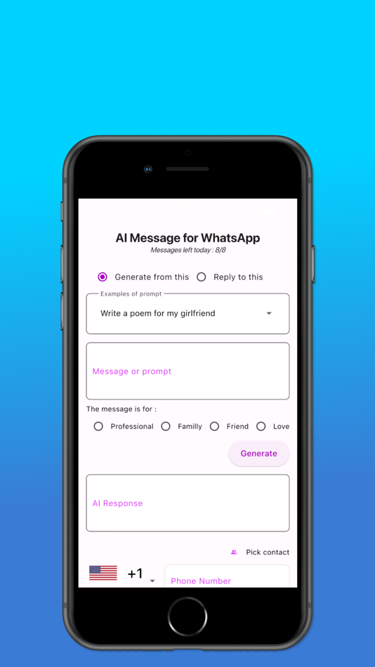 AI Message for WhatsApp - 1.3 - (iOS)