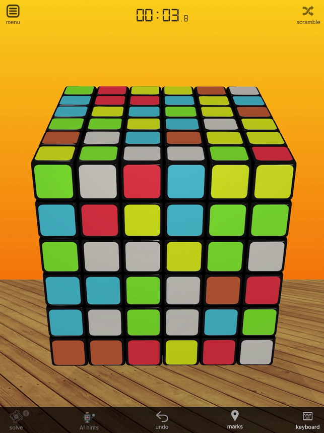 Skjermbilde av 3D Rubik's Cube Solver