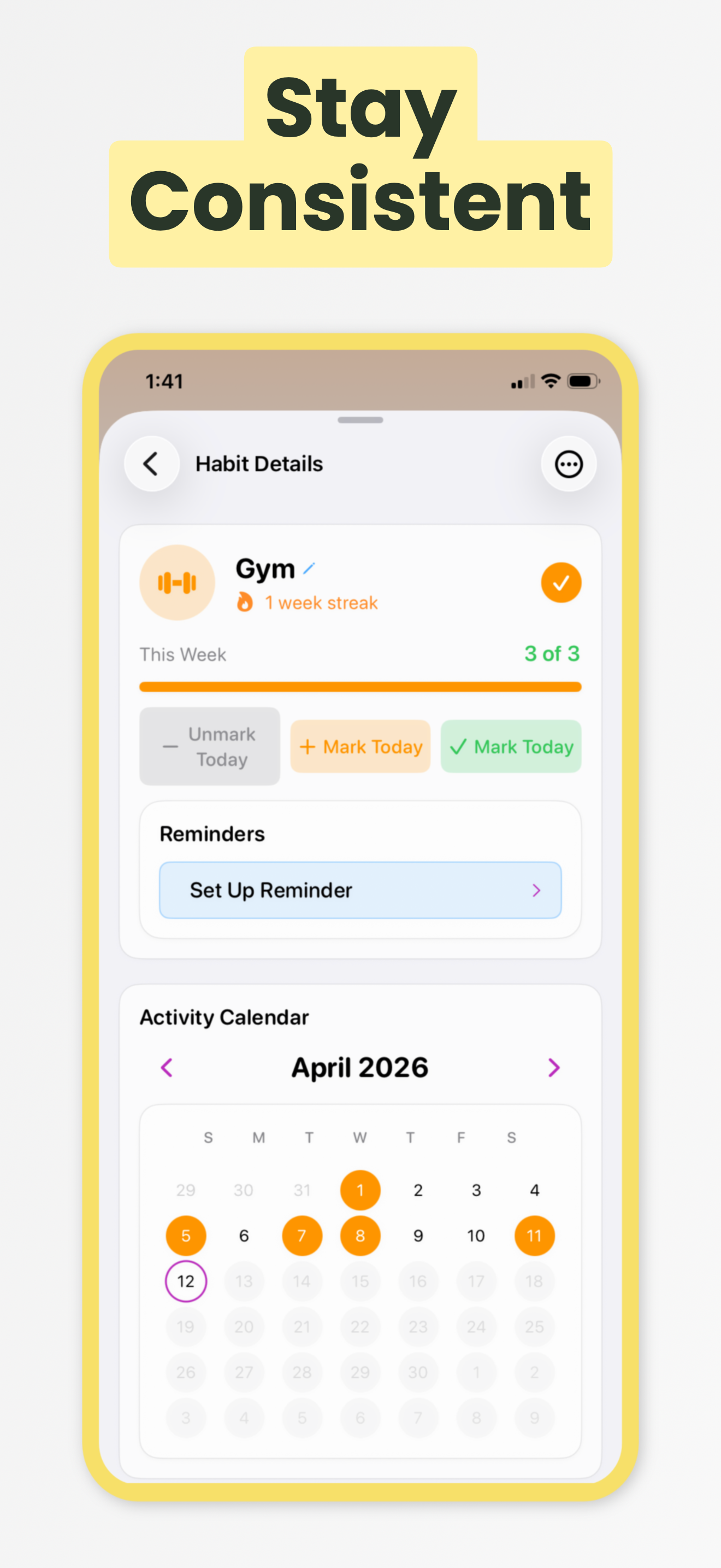 Infinity Habit Tracker
