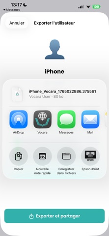 Vocara Vocable screenshot