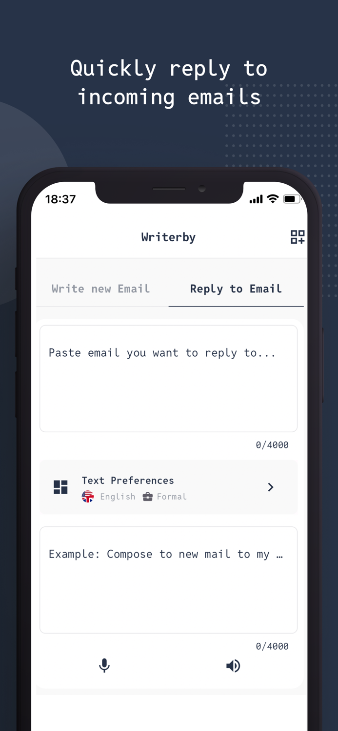 AI Email or Message - Writerby