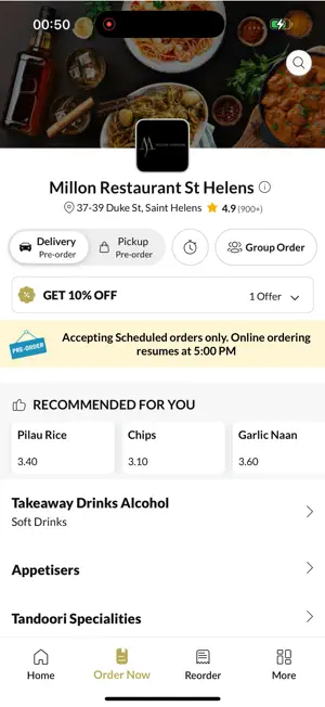 Millon Restaurant St Helens screenshot 2
