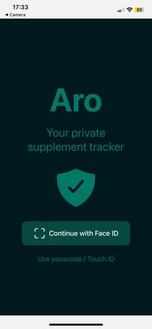 Aro Supplement Tracker screenshot