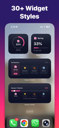 Capture d'écran de Season Tracker: Widgets & Time sur iPhone 2