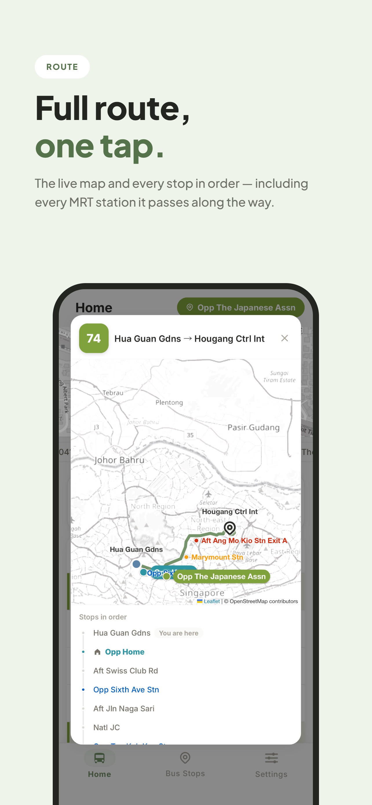 Screenshot 3 of SG BusNavi