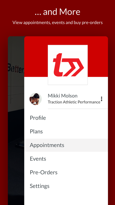 Traction Athletic Performance Screenshot