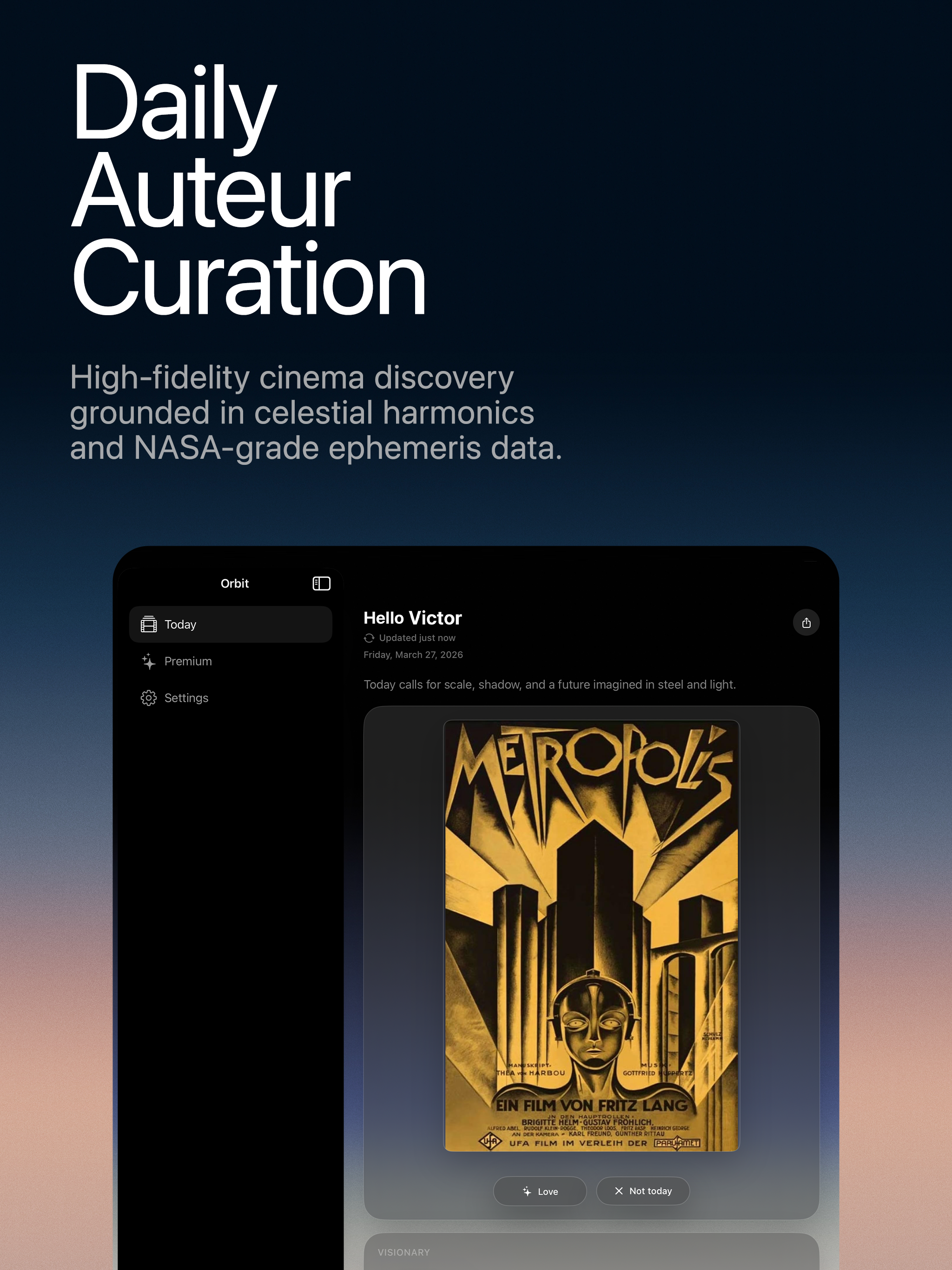 Orbit: Cinema & Astrology screenshot 4