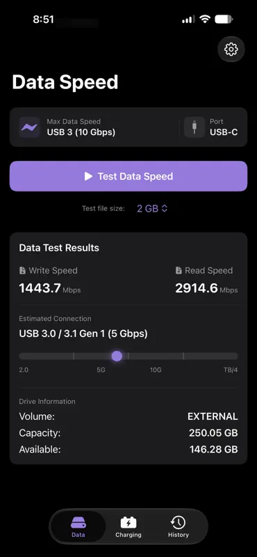 USB Connection Information screenshot 1 of 5
