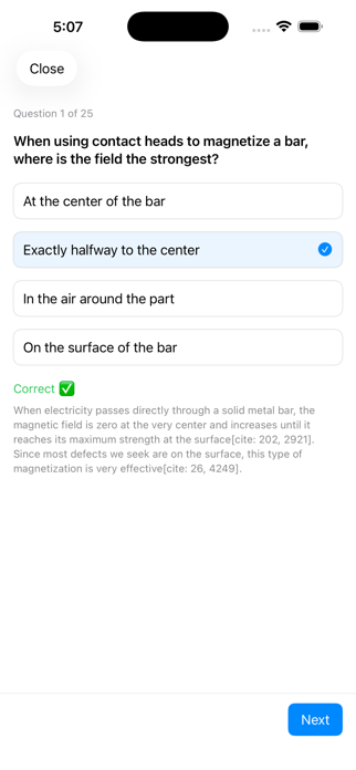 Magnetic Particle Study Guide Screenshot 4 of 4